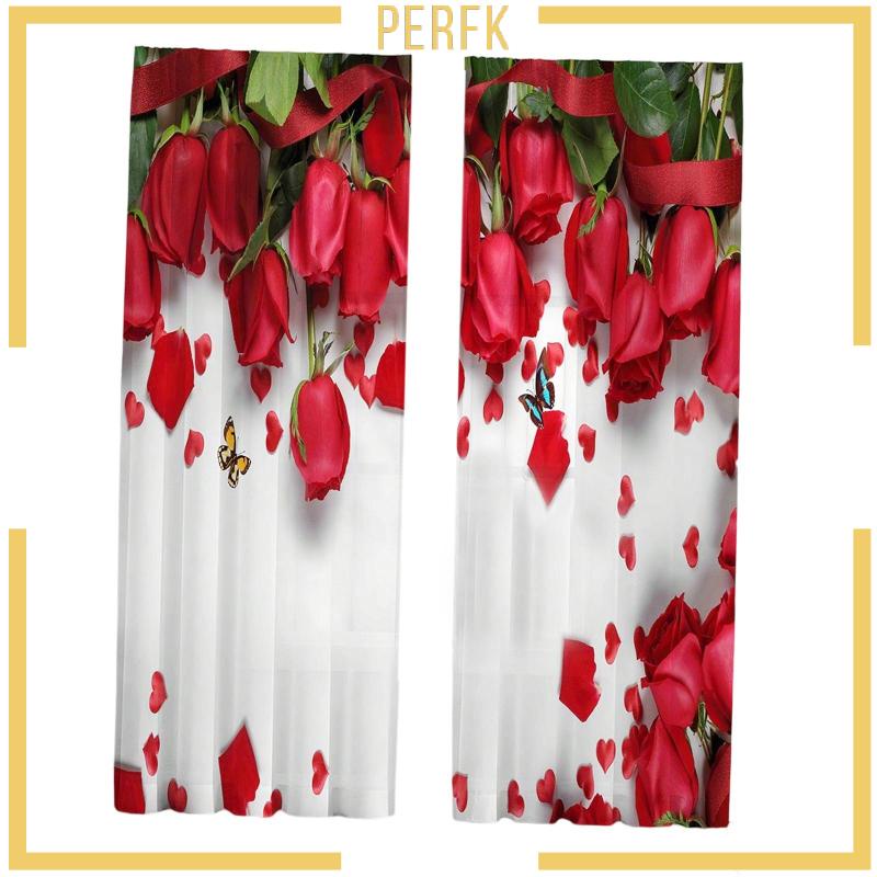 Rèm Cửa 52wx95L In Họa Tiết Dùng Trang Trí Phòng Ngủ / Nhà Bếp