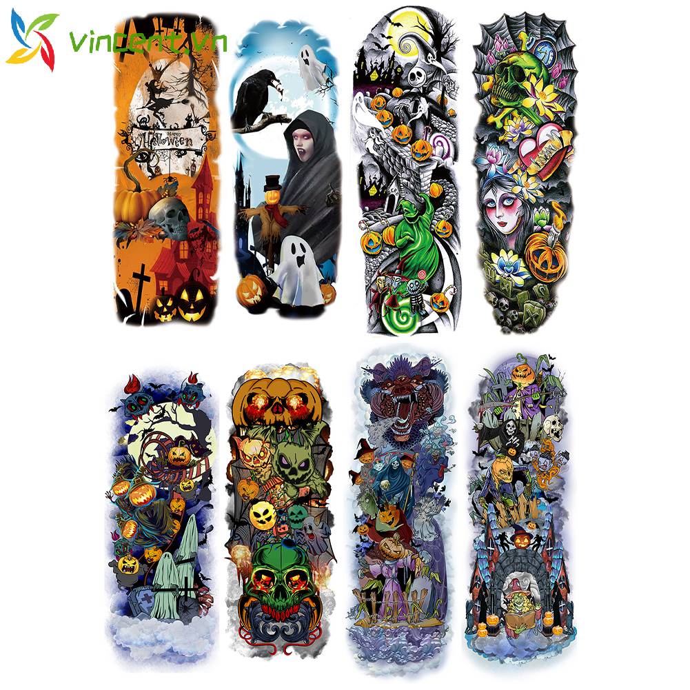 Hình Xăm Dán Halloween Cho Bé Trai Và Bé Gái