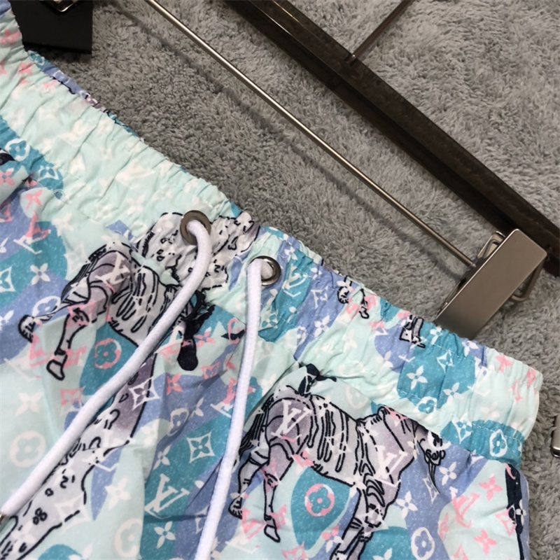 Quần Short Đi Biển In Họa Tiết Cổ Điển Nhanh Khô Hợp Thời Trang