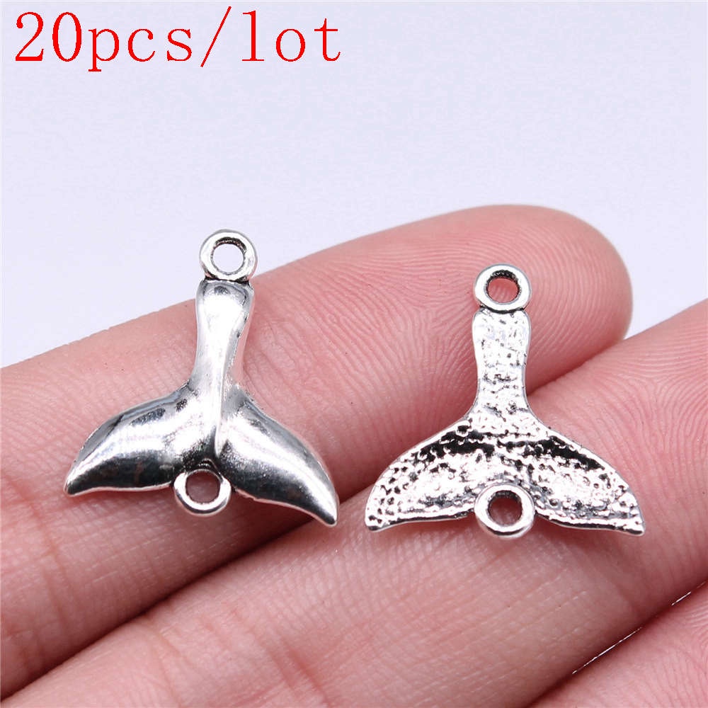 Charms Mặt Dây Chuyền Hình Đuôi Cá Voi