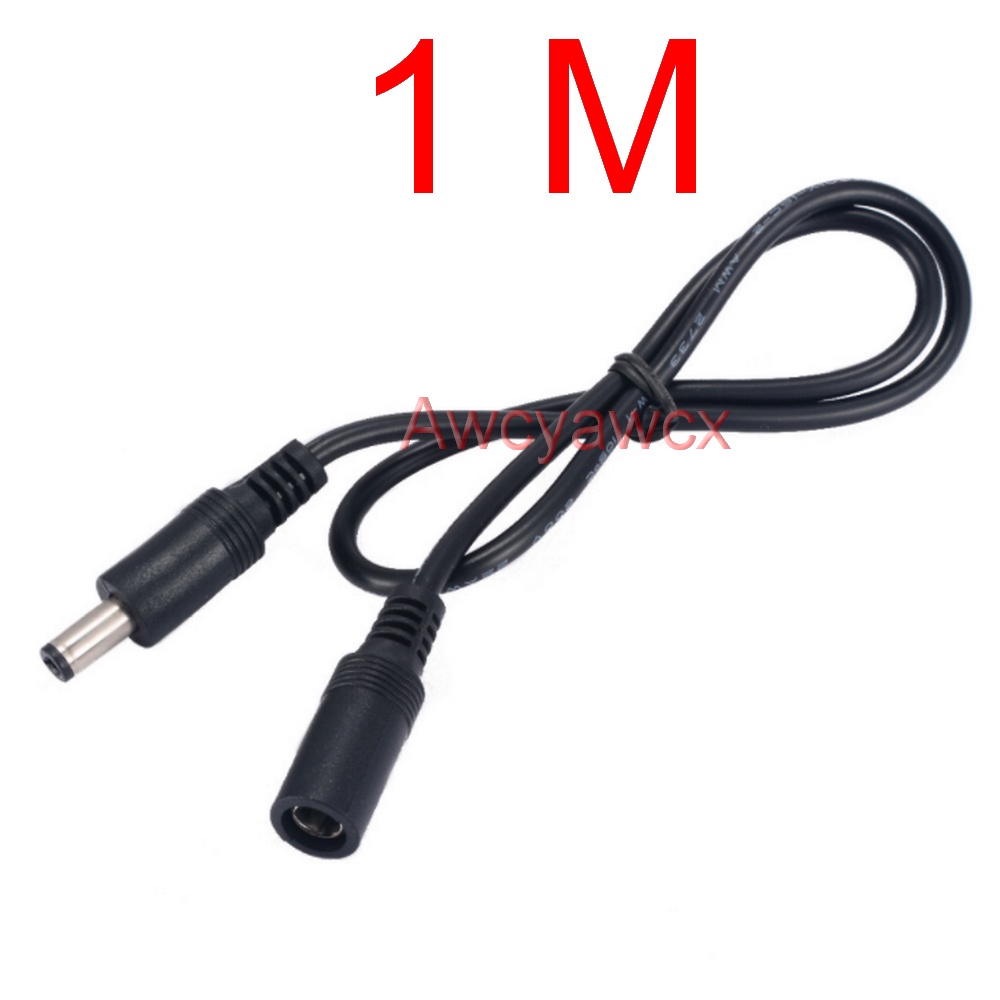 Dây Cáp Nối Dài Cho Quạt Điện Năng Lượng Mặt Trời 5.5mm x 2.1mm 1M 3M 5M 10M 5V 9V 12V