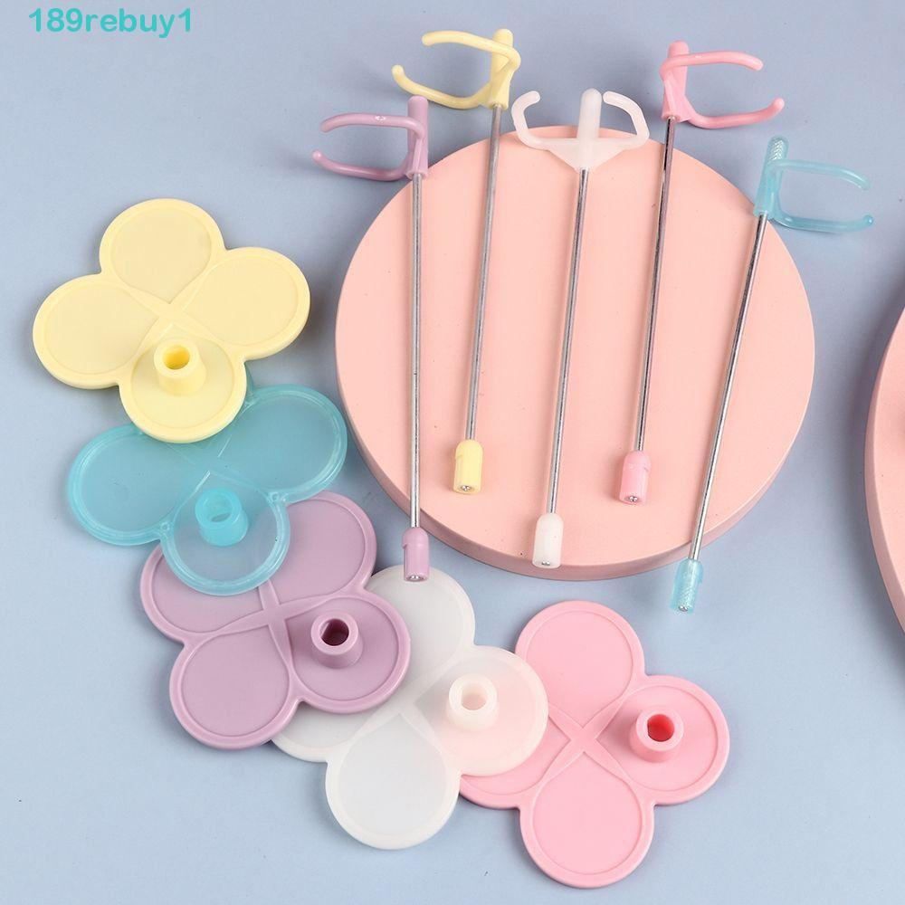 REBUY1 Giá Đỡ Búp Bê Bằng Nhựa Hình Hoa Đáng Yêu