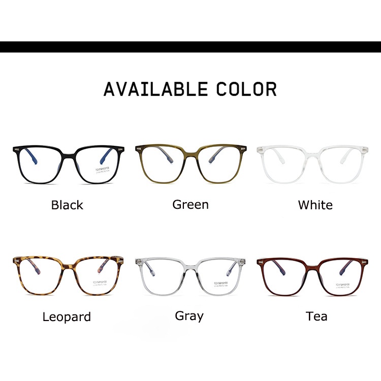 Kính Mát Gọng Vuông Chống Bức Xạ Phong Cách Retro Cho Nam Nữ