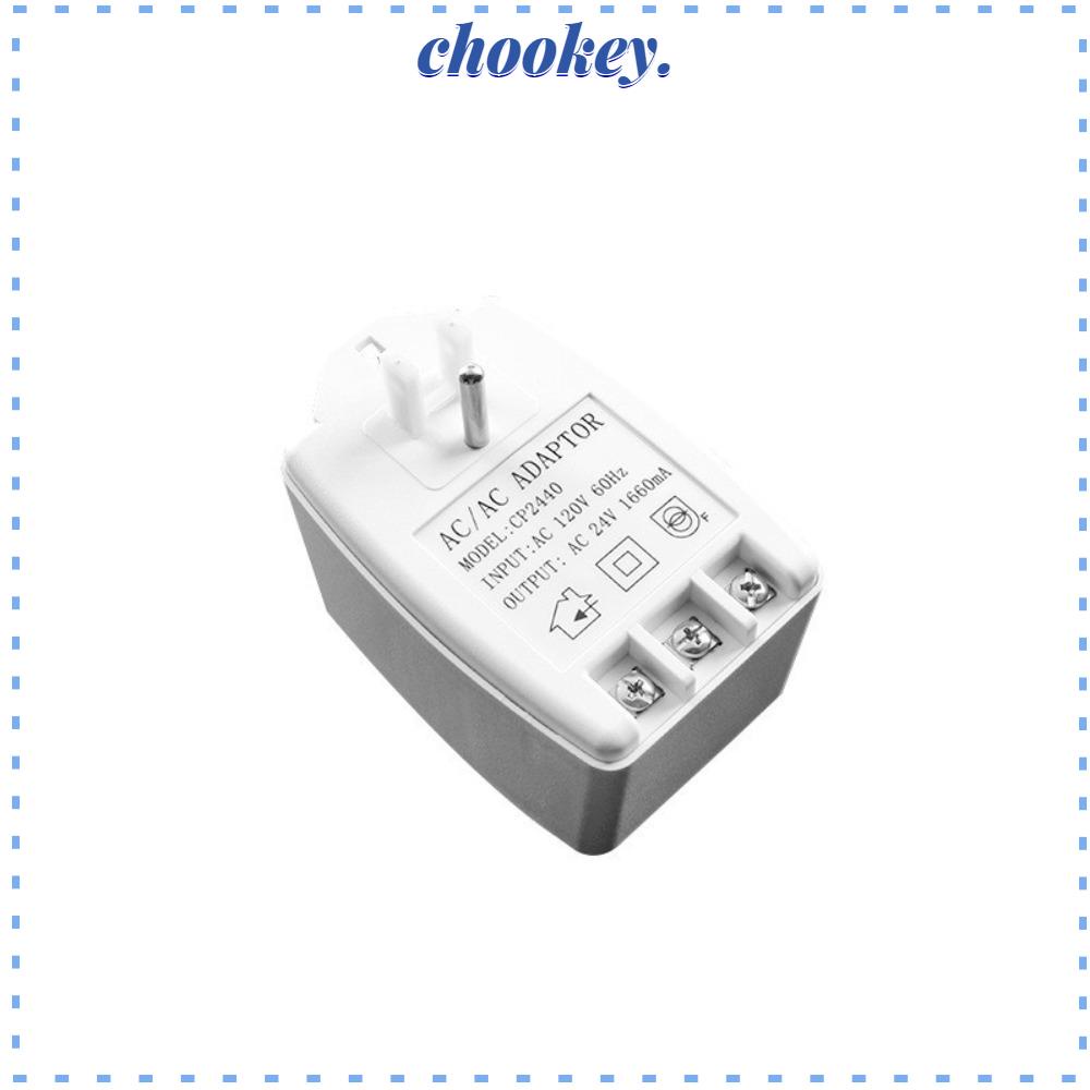 CHOOKEY Bộ Chuyển Đổi AC Plug in Transformer 120 VAC 60Hz 24V 40VA Bằng Nhựa + Đồng Cho Máy Điều Nhiệt