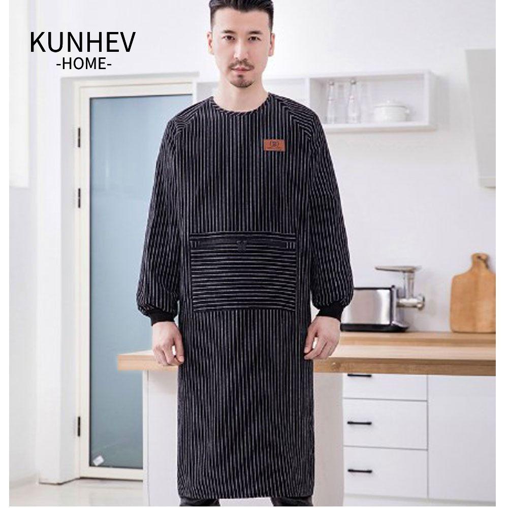 KUNHEV 1 Tạp Dề Có Thể Điều Chỉnh Chống Mài Mòn Kích Thước Dày Và Dài Dành Cho Cặp Đôi