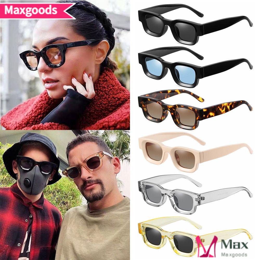 MAXG Kính Mát Phân Cực Gọng Vuông Nhỏ Phong Cách Retro Cho Nam