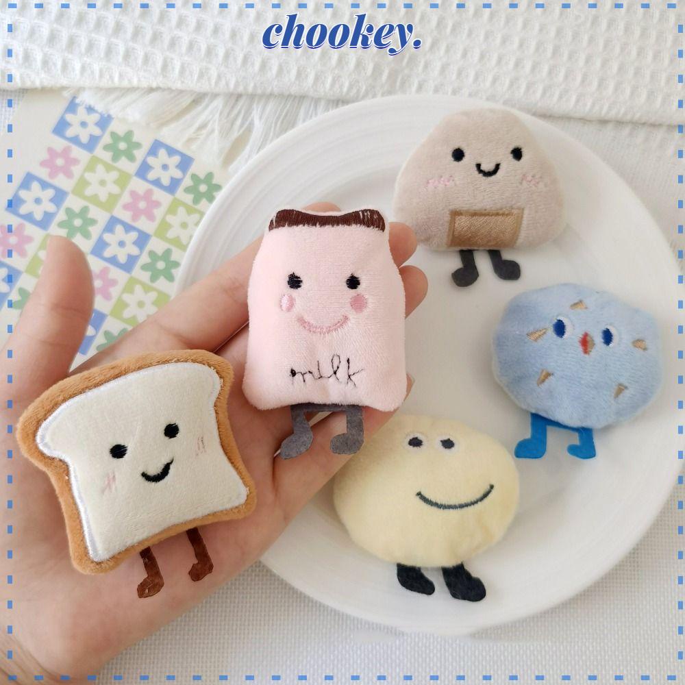 CHOOKEY Móc Khóa Búp Bê Nhồi Bông Mềm Mại Xinh Xắn