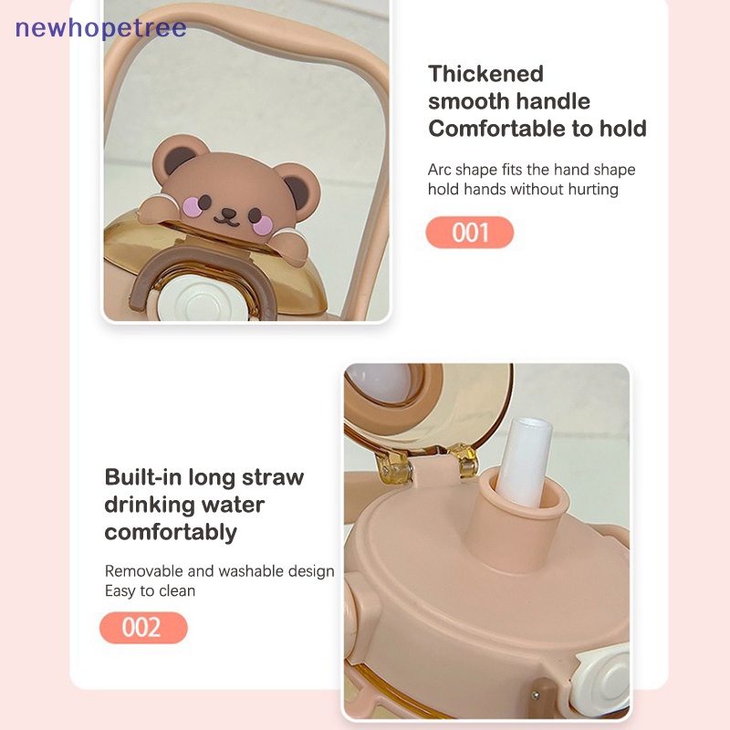 Bình Nước Thể Thao Hình Gấu Dễ Thương 1.3L