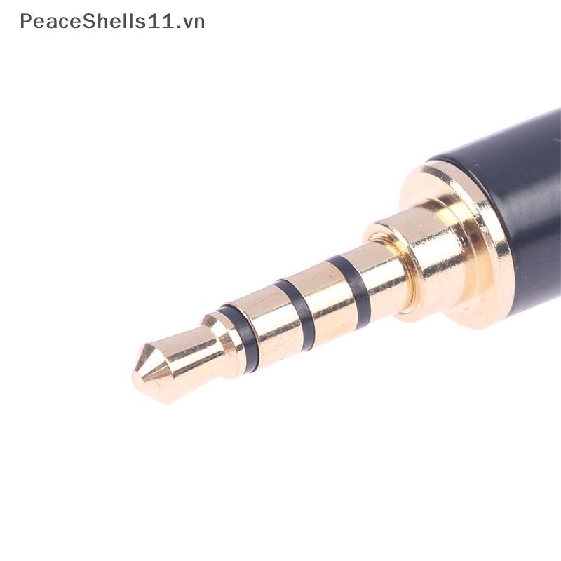 Đầu Nối Âm Thanh Mạ Vàng Chuyển Đổi Từ Giắc Cắm 3.5mm TRS Sang Cổng Cắm 3.5mm TRRS