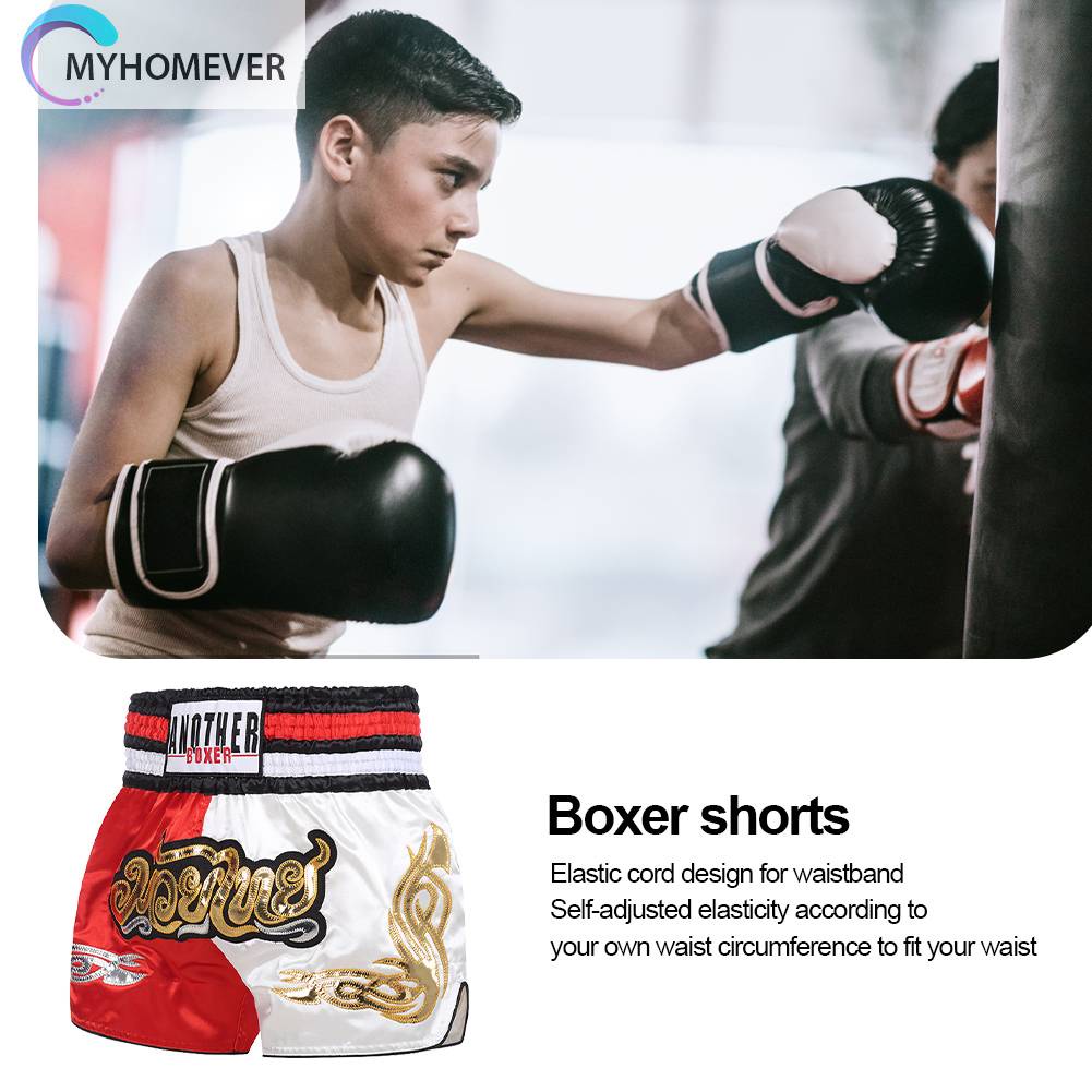 Quần Đùi Thể Thao Co Giãn Thoáng Khí Dành Cho Tập Boxing