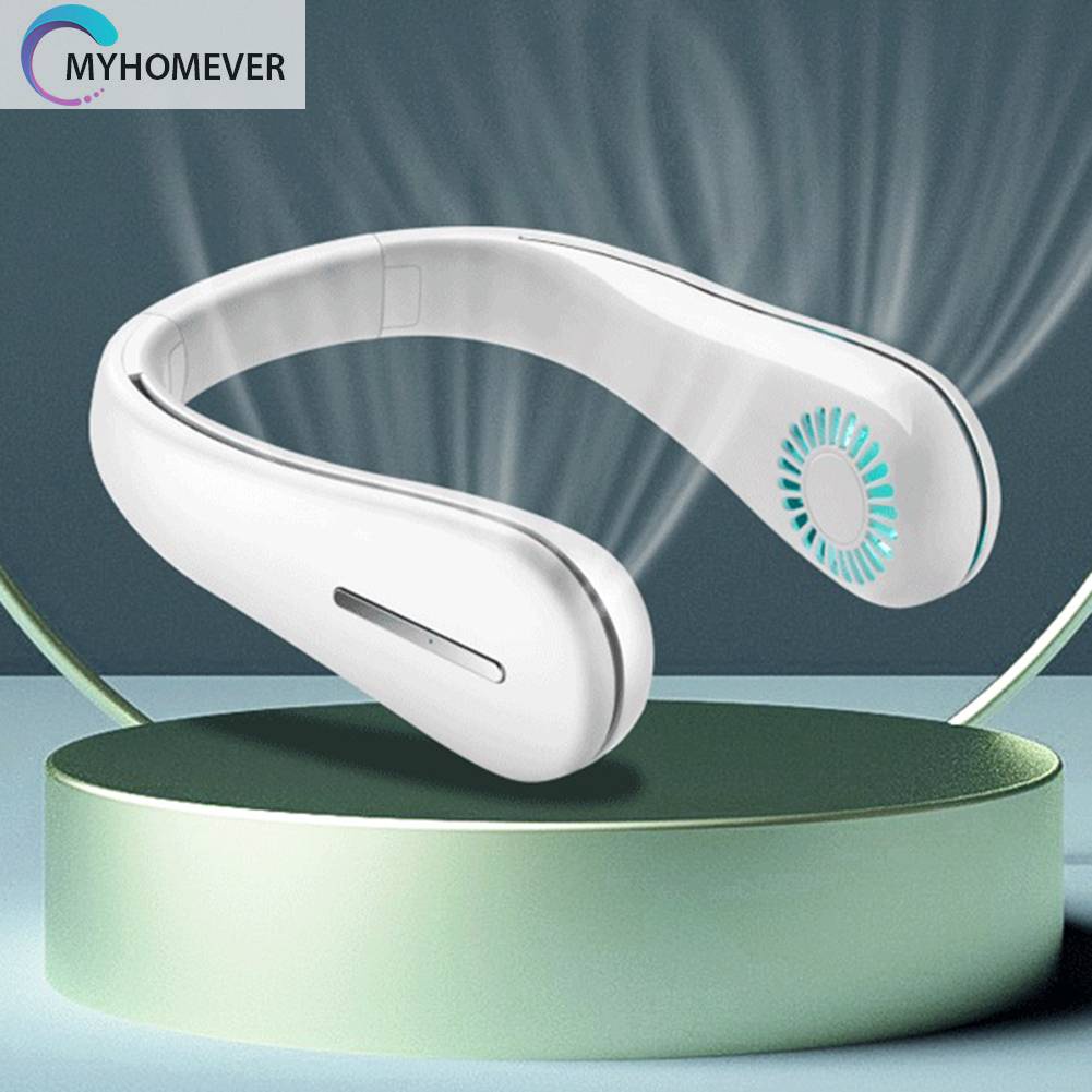 Quạt Làm Mát Đeo Cổ 3 Tốc Độ 2400Mah Tiện Dụng Mang Theo Du Lịch / Chơi Thể Thao