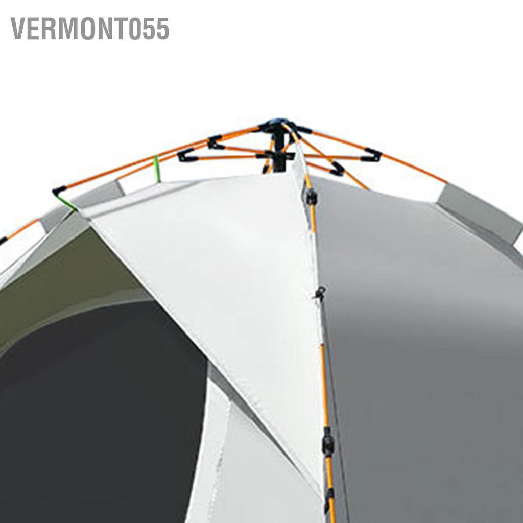 Vermont055 Lều hoàn toàn tự động Sợi thủy tinh Vải Oxford Hai cửa chống nắng lưới mịn cho cắm trại dã ngoại