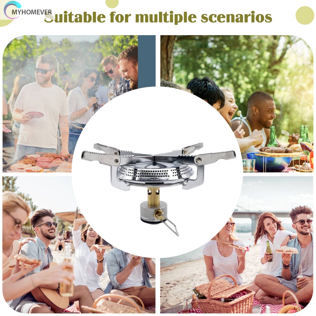 Bếp Gas Cắm Trại Một Mảnh Công Suất Cao Có Thể Gấp Gọn Tiện Dụng