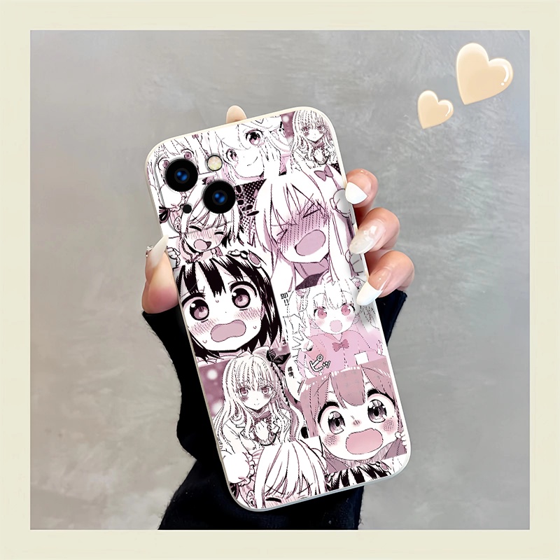 Ốp Điện Thoại Silicon Mềm Hình Cô Gái Anime Dễ Thương Cho iPhone 14 13 12 Mini 11 Pro MAX XR X XS MAX 8 7 6 Plus SE3 SE2