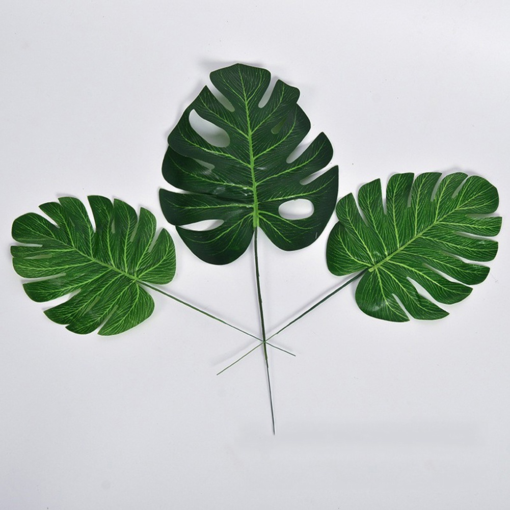 Set 20 Lá Monstera Nhân Tạo Trang Trí Nhà Cửa Sân Vườn