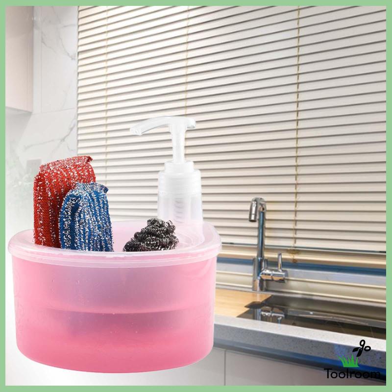 Bình Đựng Xà Phòng Dạng Lỏng 1000ml Kèm Giá Đỡ Xốp 2 Trong 1 Tiện Dụng Cho Khách Sạn / Quầ