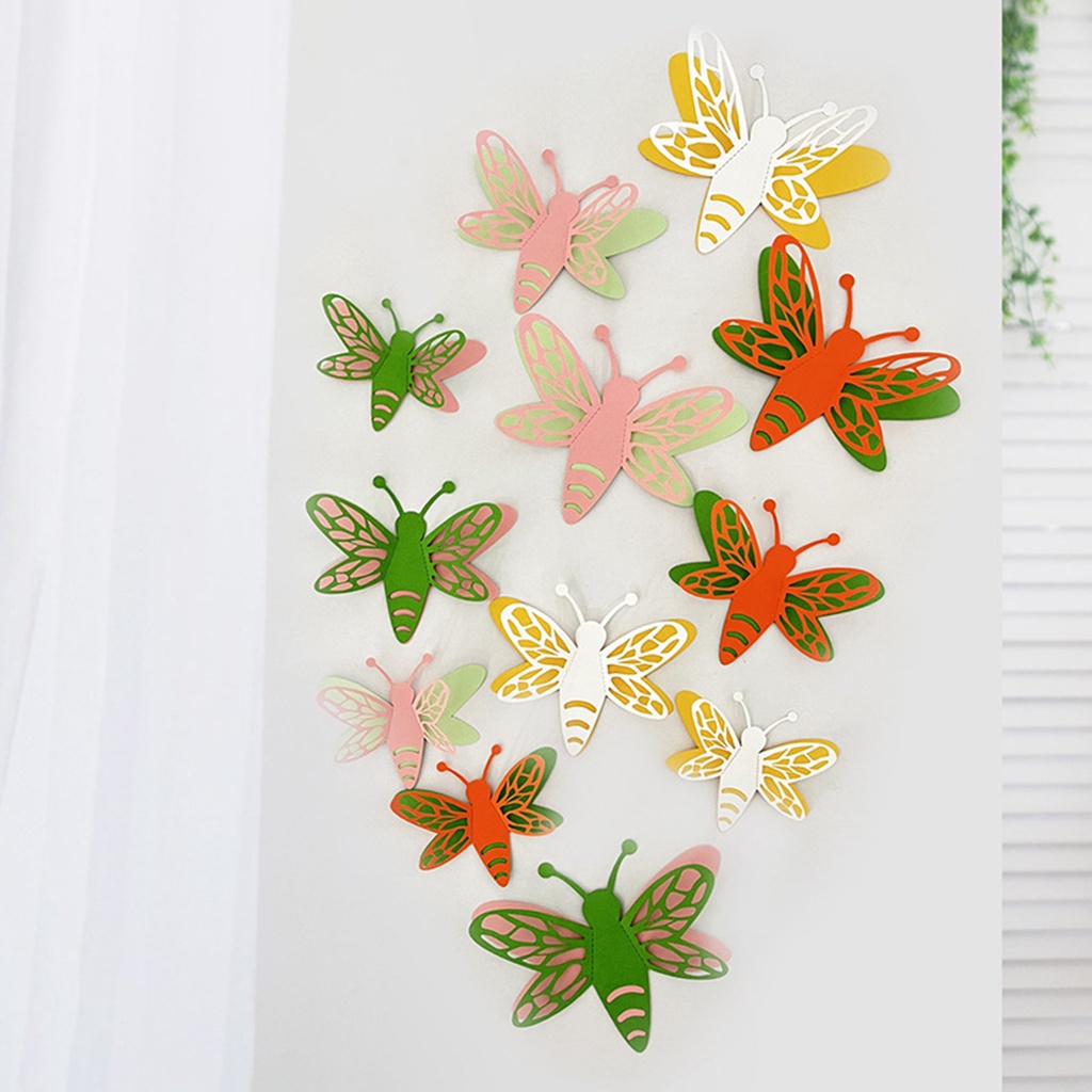 Set 12 Miếng Dán Tường 3D DIY Hai Lớp Chống Thấm Nước Có Thể Tháo Gỡ Trang Trí Phòng Khách