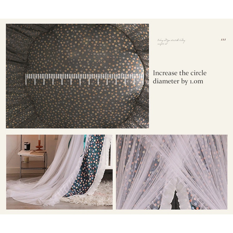 Màn Ngủ Chống Muỗi Hai Lớp Hình Tròn Tiện Lợi Dễ Sử Dụng