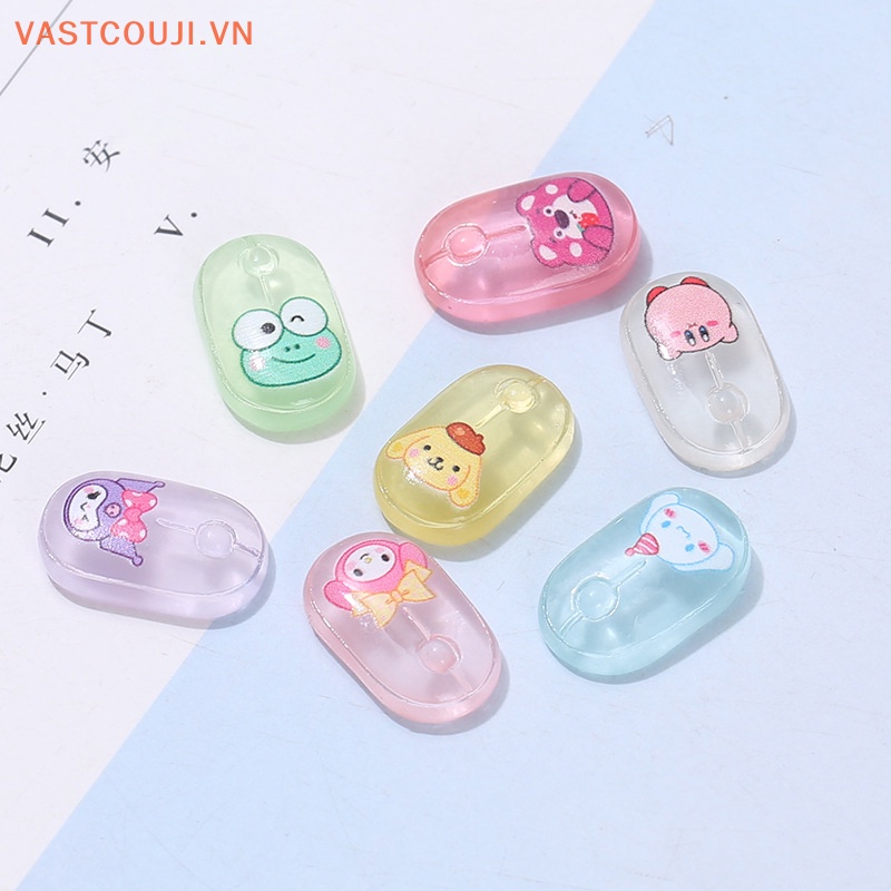 Bộ 2 Mô Hình Kem VASTJI Mini Màu Dạ Quang Dùng Trang Trí Nhà Búp Bê