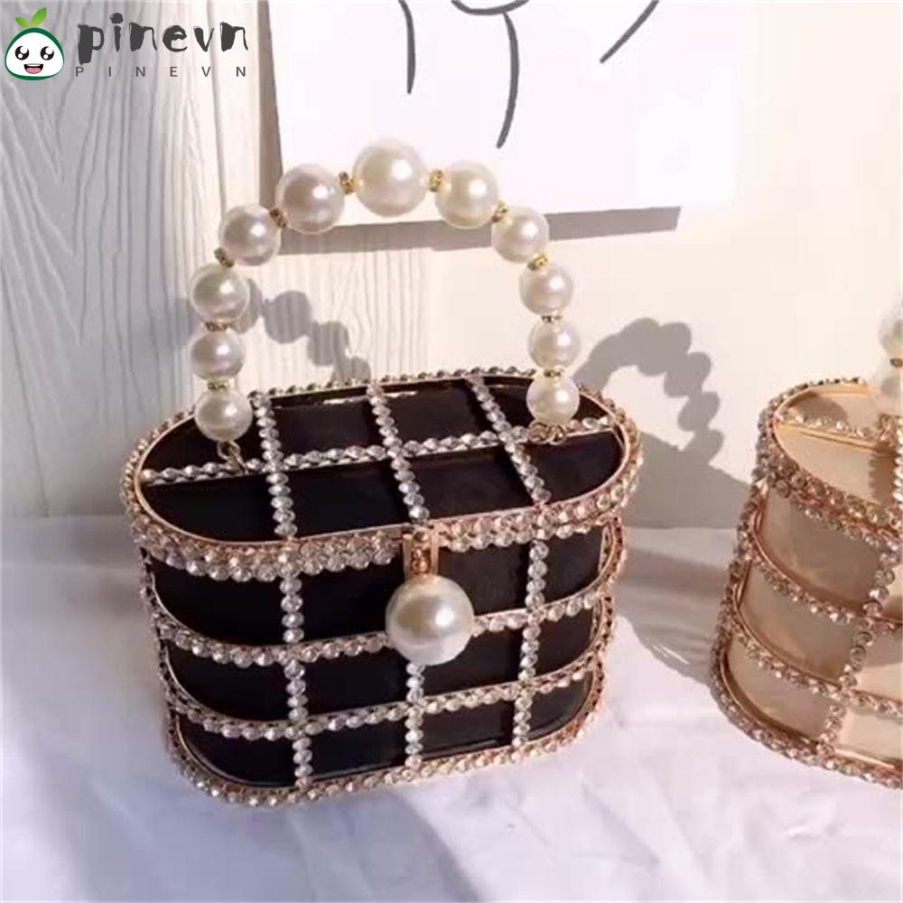 PINEVN Ví CầM Tay BằNg Kim LoạI Sang TrọNg Cho Nữ