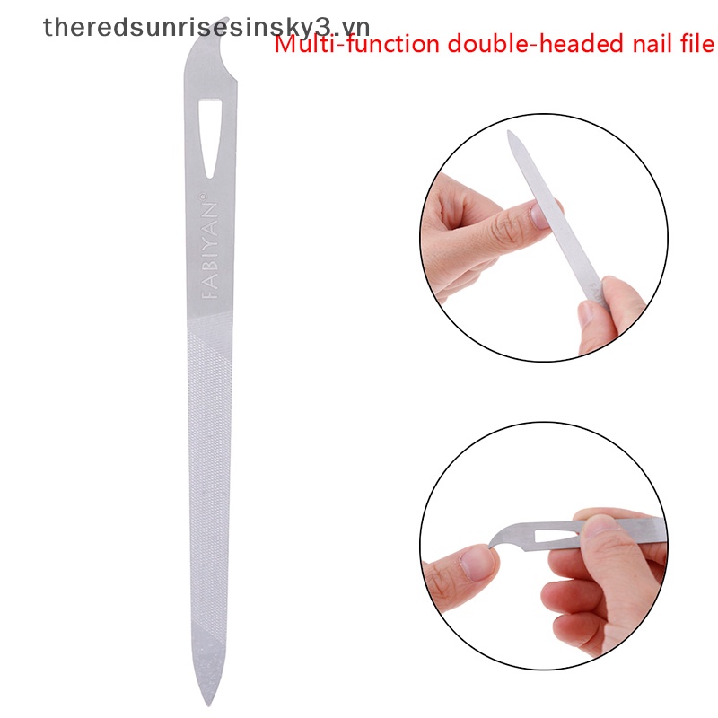 1 Cây Dũa Móng Tay Hai Mặt Bằng Thép Không Gỉ Thời Trang