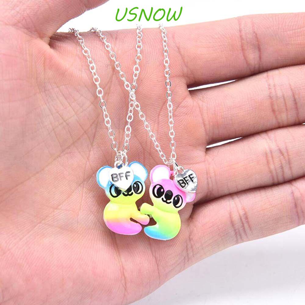 USNOW Vòng cổ Mặt Gấu Mèo Nhiều Màu Sắc