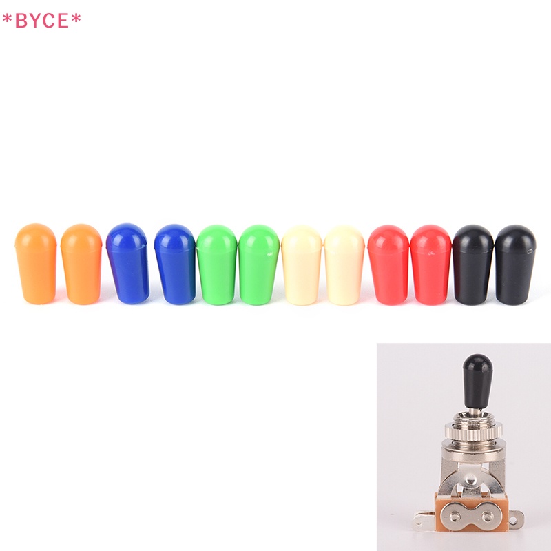 Nút Nhựa 6X4Mm Bọc Công Tắc Đàn Guitar Điện Màu Sắc Ngẫu Nhiên Chất Lượng Cao Mới