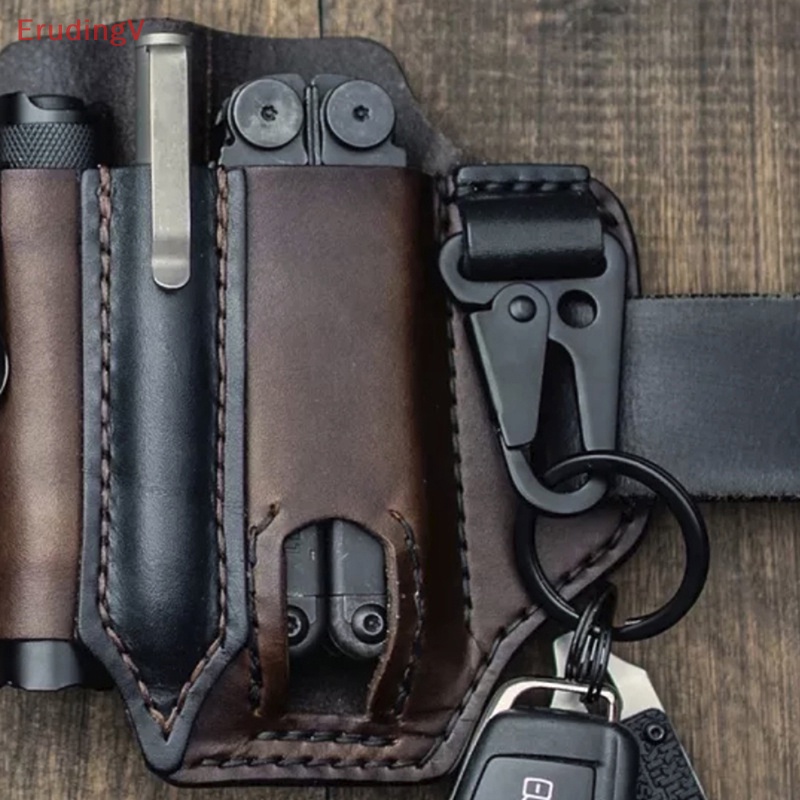 [ErudingV] Túi Đựng Dụng Cụ Đa Năng Bằng Da Thật Đeo Thắt Lưng [Mới]