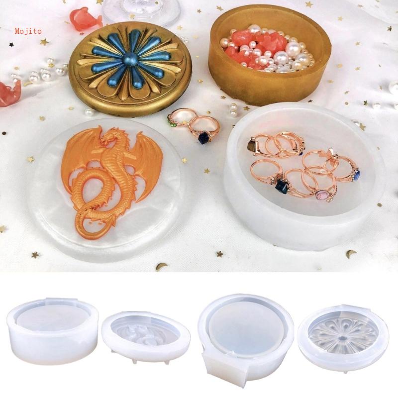 Khuôn Silicone Làm Hộp Trang Sức Họa Tiết Độc Đáo