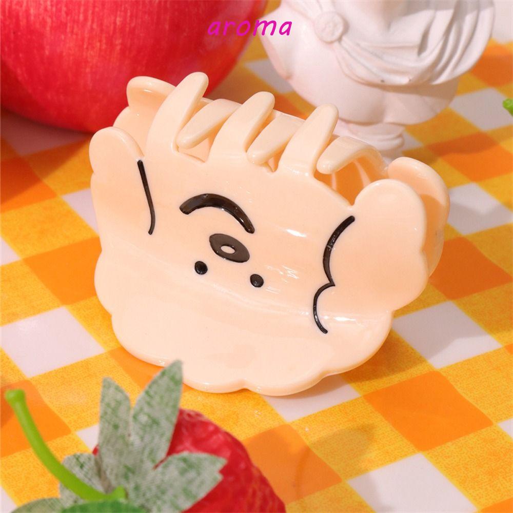 AROMA Kẹp Tóc Nhựa Acrylic Họa Tiết Hoạt Hình Sáng Tạo Phong Cách Hàn Quốc Cho Bé Gái