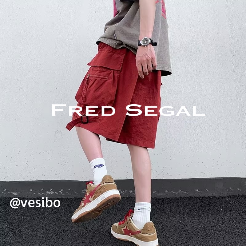 Fred Segal quần đùi nam quần ống suông quần short nam 2023 NEW FS07530