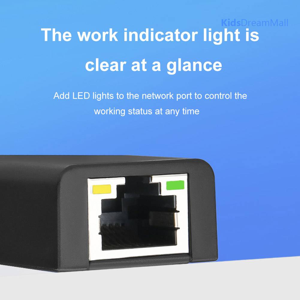 Thẻ Mạng Lan Ethernet 1000Mbps USB 3.0 Sang RJ45 Có Dây Cho PC / Laptop