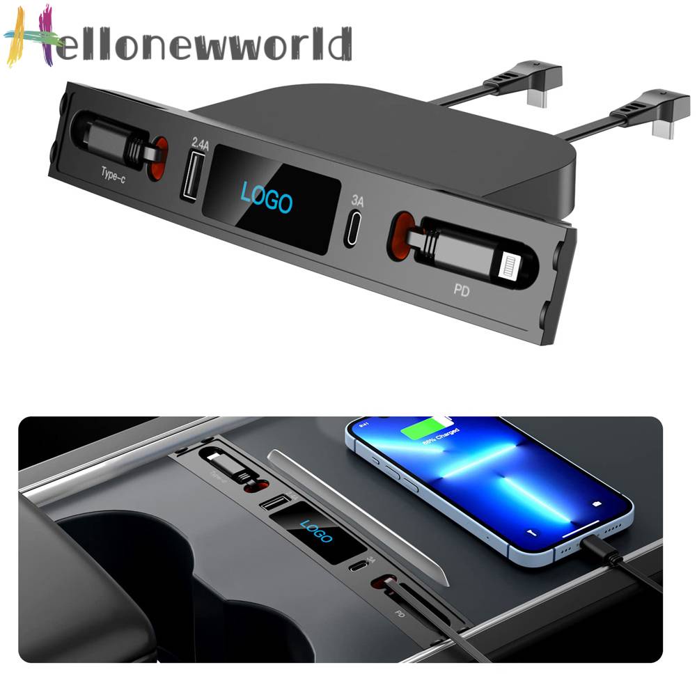 Đế Sạc Nối Dài Type-C PD 27W Cho Tesla Model 3 / Y