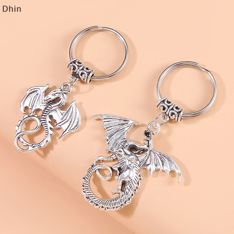 Móc Khóa Hình Rồng Bằng Hợp Kim Phong Cách Vintage Thời Trang