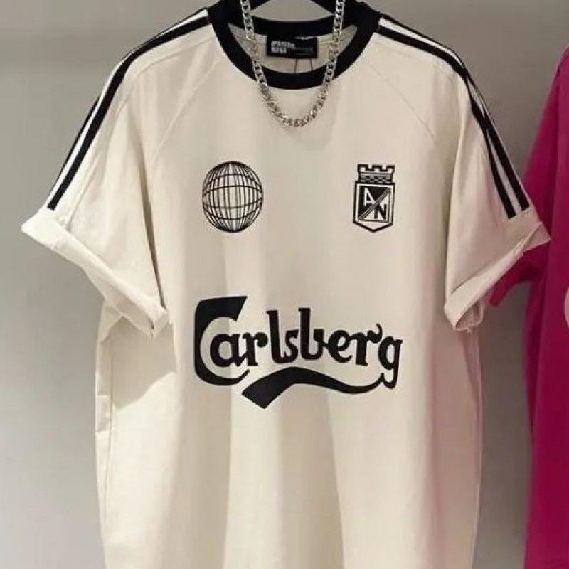 Áo Thun Tay Ngắn Kẻ Sọc Ngang Phong Cách Retro Dành Cho Nam Nữ