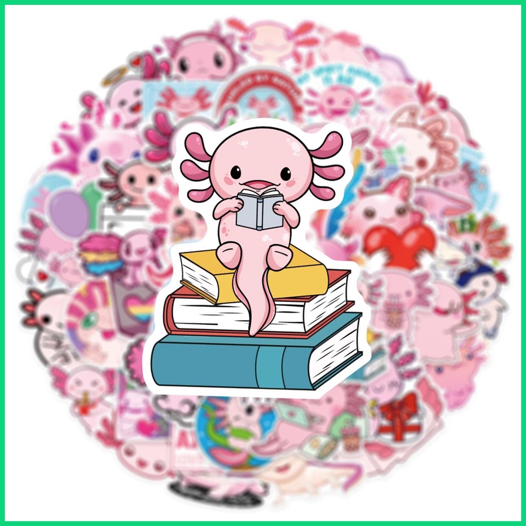 Bộ 50 Miếng Dán Bình Nước Bằng Chất Liệu Vinyl Dễ Thương Xinh Xắn