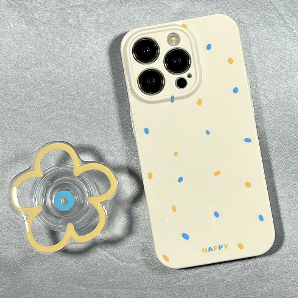 Ốp Điện Thoại TPU Mềm Chống Sốc Có Giá Đỡ Hình Hoa Cho IPhone 14 13 12 11 Pro Max