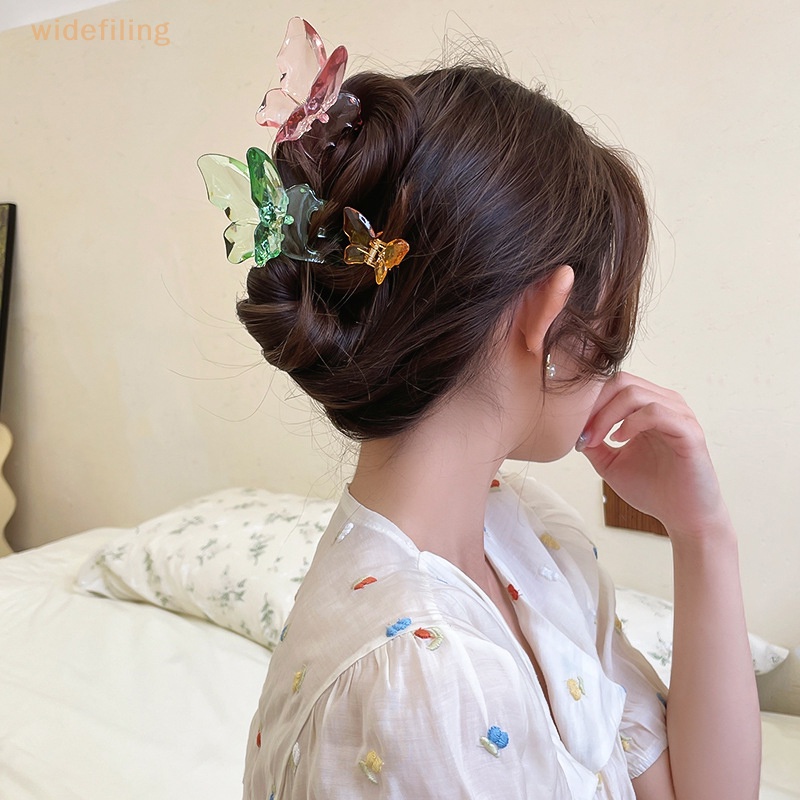 Set 4 Kẹp Tóc Bướm 3.3 &quot;Dành Cho Nữ