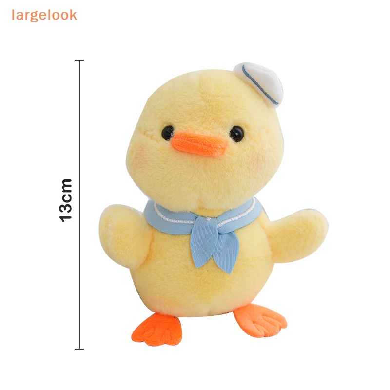 Móc Khóa Hình Chú Vịt Đội Mũ Thủy Thủ Mặt Trăng Nhồi Bông Mềm Mại Dễ Thương