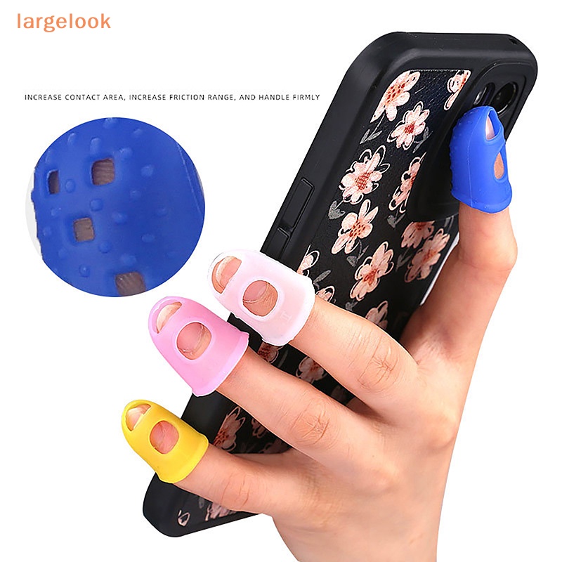 Set 5 Miếng Silicone Bọc Ngón Tay Chống Trượt Nhiều Màu Sắc Bảo Vệ Cho Đàn Guitar Ukulele