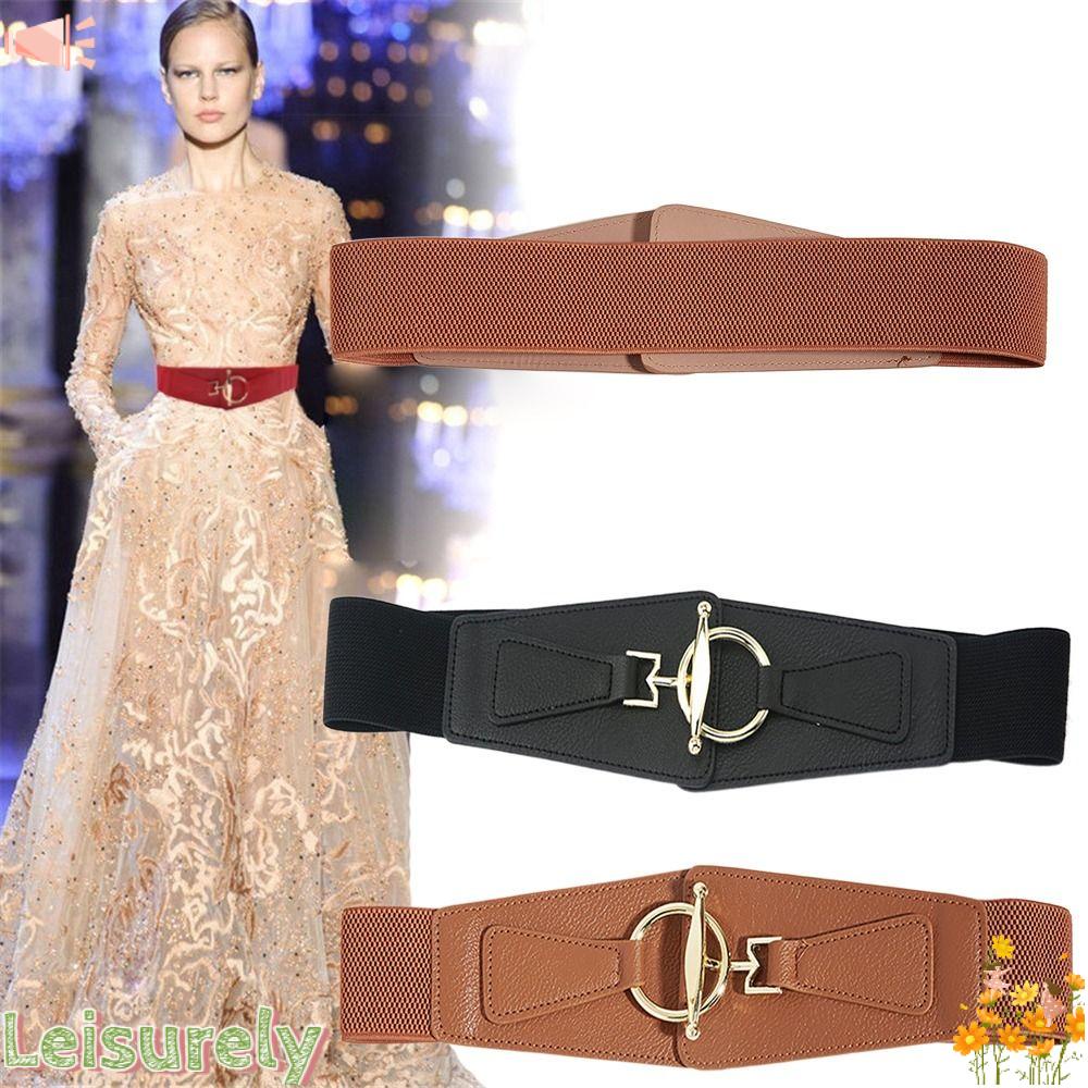 LEILY Thắt Lưng Khóa Kim Loại Thời Trang Cho Nữ