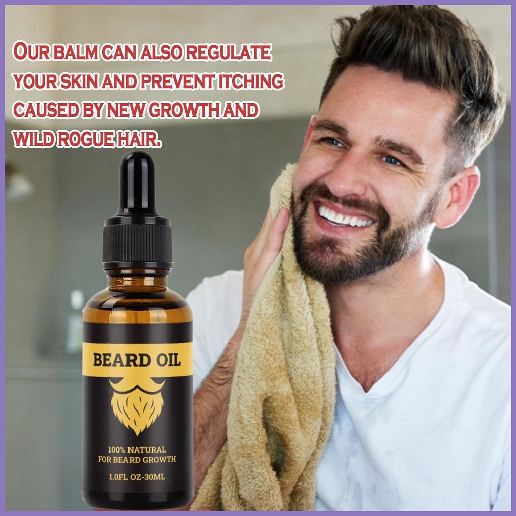 Dầu Xả Kích Thích Mọc Râu 30ml Dưỡng Ẩm Làm Mềm Râu Tự Nhiên nota2vn Cho Nam