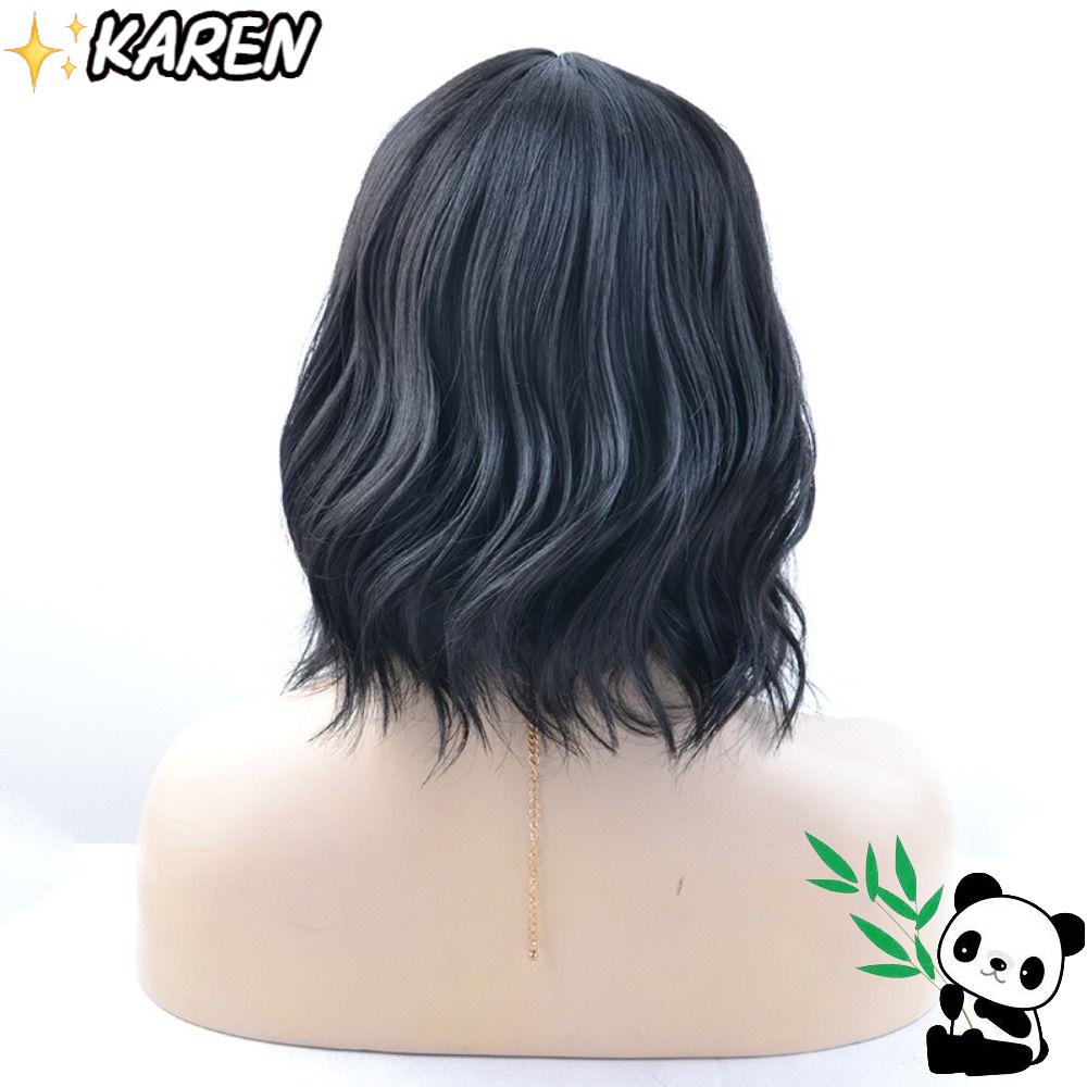 KAREN Tóc Giả Ngắn Xoăn Tự Nhiên Thời Trang Cho Nữ