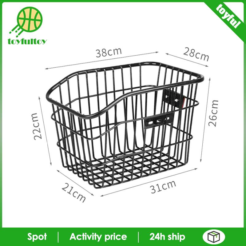 Giỏ Đựng Đồ Bằng Kim Loại Bền Chắc Có Thể Tháo Rời Gắn Phía Sau Xe Đạp