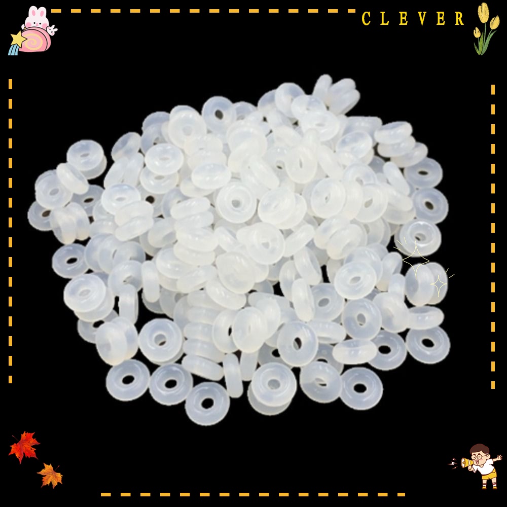 CLEVER Vòng Đệm Silicon Trong Suốt 6 * 2 * 2mm Chuyên Dụng Cho Vòng Cổ