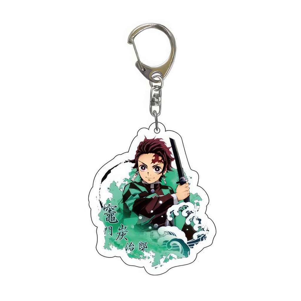 Móc Khóa Demon Slayer Thanh Gươm Diệt Quỷ Nhựa Acrylic Hai Mặt Kimetsu no Yaiba Hoạt Hình Anime Manga Dễ Thương