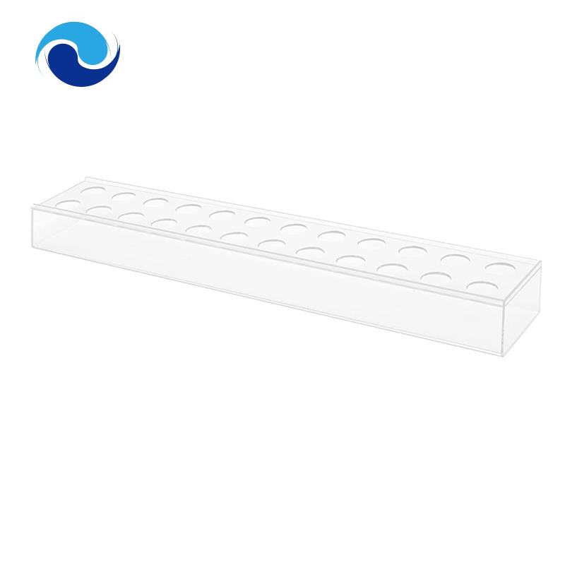 Lọ Hoa Acrylic Trong Suốt Hình Chữ Nhật 24 Inch 24 Lỗ Dùng Trang Trí Nhà Cửa / Tiệc Cưới