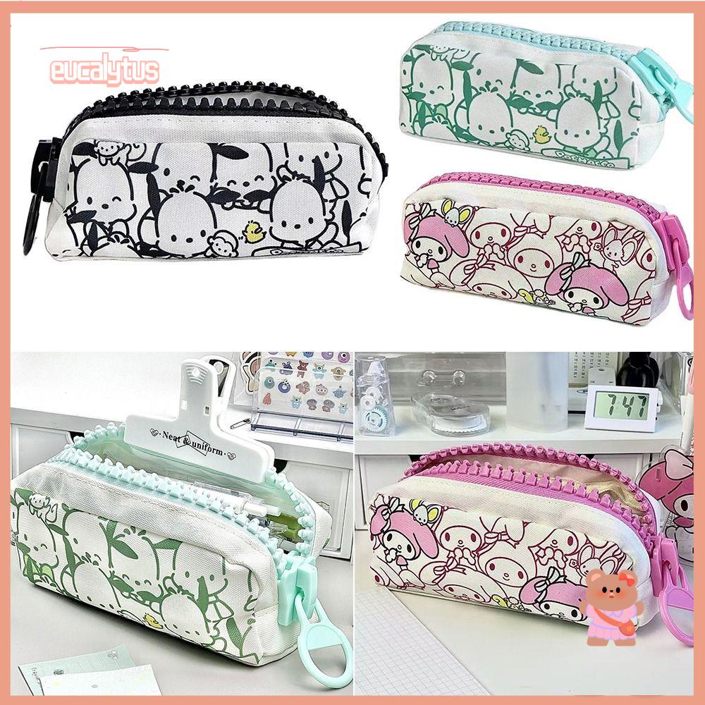 EUTUS Túi Đựng Bút Bằng Vải Canvas In Họa Tiết My Melody Dễ Thương Tiện Dụng Cho Học Sinh / Văn Phòng