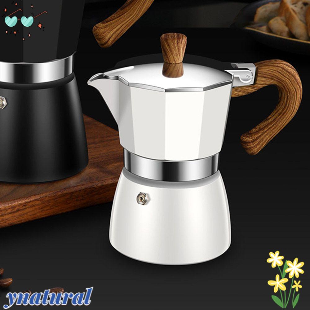 YNATURAL Bình Pha Cà Phê Espresso Bằng Nhôm Chịu Nhiệt 3 / 6 Cốc 150 / 300ML