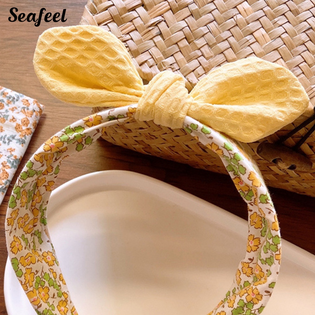 Băng Đô Cài Tóc Bản Rộng Chống Trượt Màu Sắc Tương Phản Cho Nữ